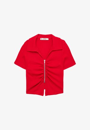Koton, ZIPPER DETAILED T-SHIRT. - Chaqueta de punto - red