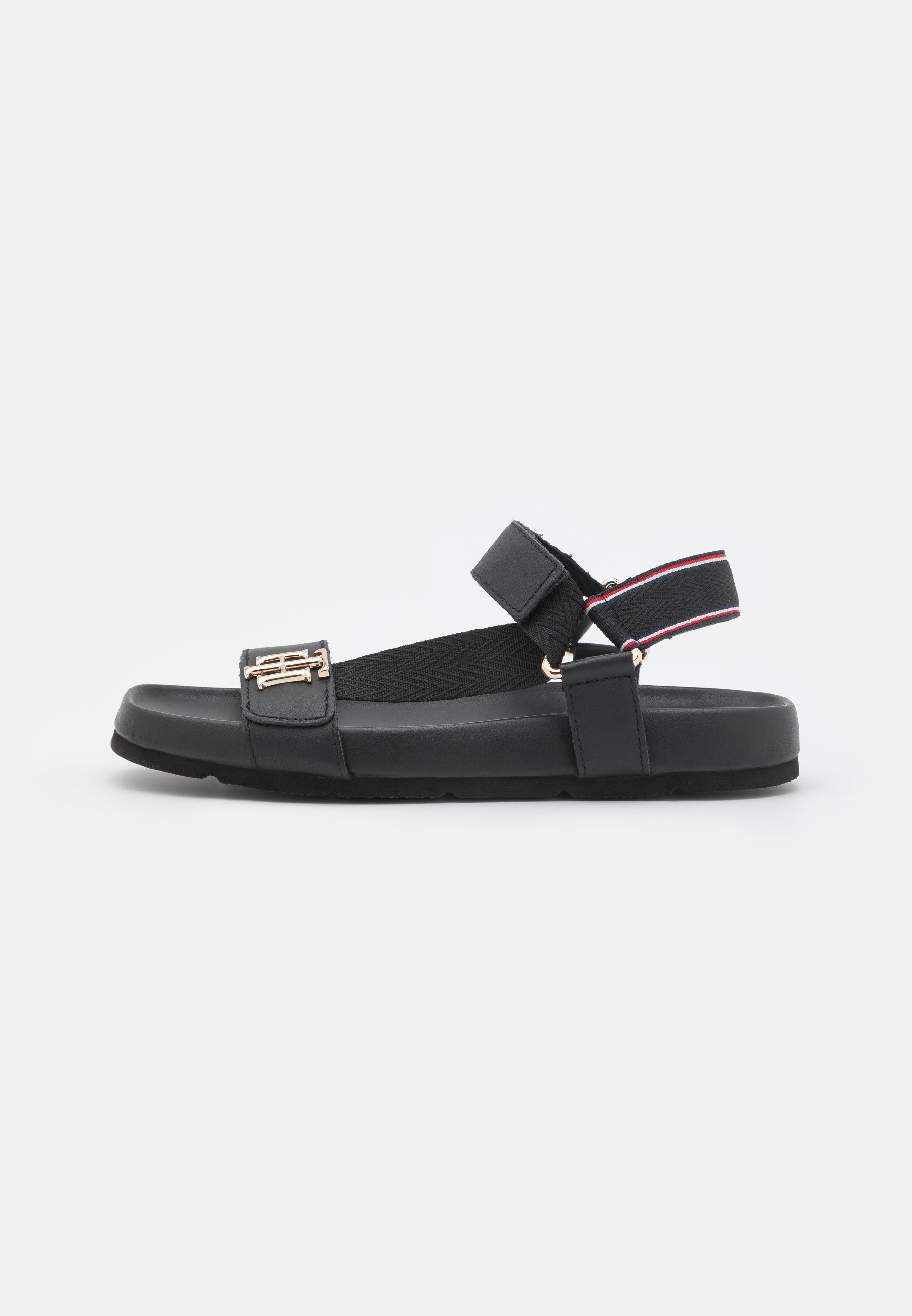 Tommy Hilfiger HARDWARE SPORTY - Sandali - black/nero - Zalando.it