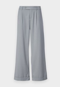 TAILORED WIDE LEG - Trousers - heather gray