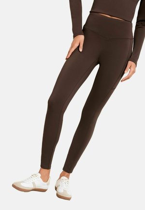 STUDIO HIGH WAIST - Leggings - chocolate brown