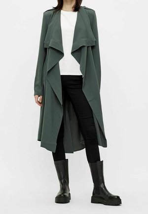 Trenchcoat - mottled dark green