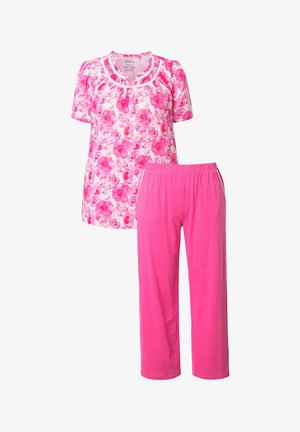 Ulla Popken, PORCELAIN ROSE TWO PIECE PAJAMA SET - Pyjama - pink