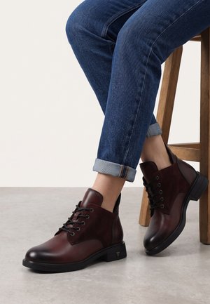VENEZIA, ANKLE BOOTS - Lace-up ankle boots - dark red