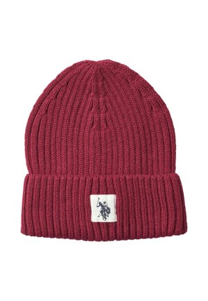 U.S. Polo Assn., UUNOR - Плетена шапка - tibetan red