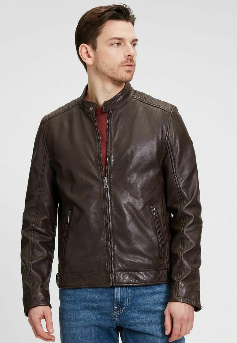 Mauritius GMBRODY LASV - Giacca di pelle - dark brown