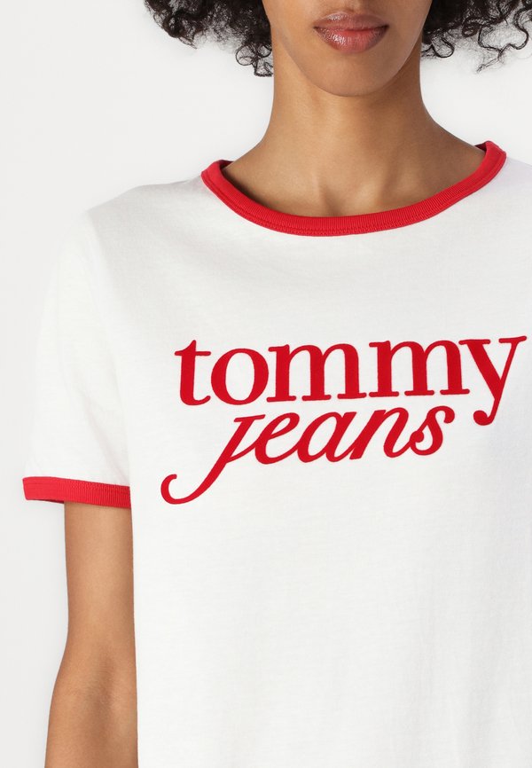 SCRIPT RINGER TEE - Print T-shirt - ecru4