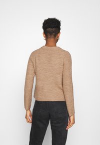 Pieces Strickpullover - light brown