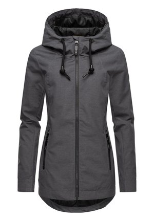 ZUKA - Regenjacke / wasserabweisende Jacke - dark grey melange