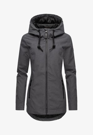 ZUKA - Waterproof jacket - dark grey melange