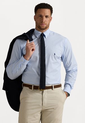 GINGHAM STRETCH POPLIN SHIRT - Button down-skjorte - austin blue/white