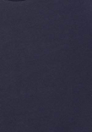 PULL&BEAR, BASIC-SHIRT IM MUSCLE-FIT - Základné tričko - mottled dark blue