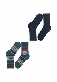Esprit Retro Stripe 2-Pack - Socken - space blue