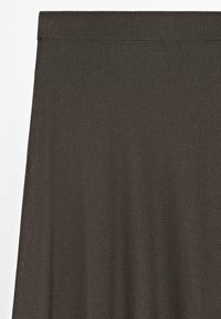 Massimo Dutti LONG FLARED - A-line skirt - mottled dark brown