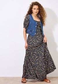 Apricot FLORAL PAISLEY MILKMAID - Maxikleid - navy