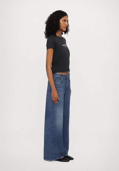 rag & bone MINI SCRIPT TEE - T-Shirt print - black mult