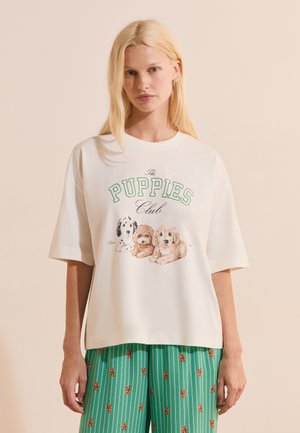 Etam, RUBY - Print T-shirt - off white
