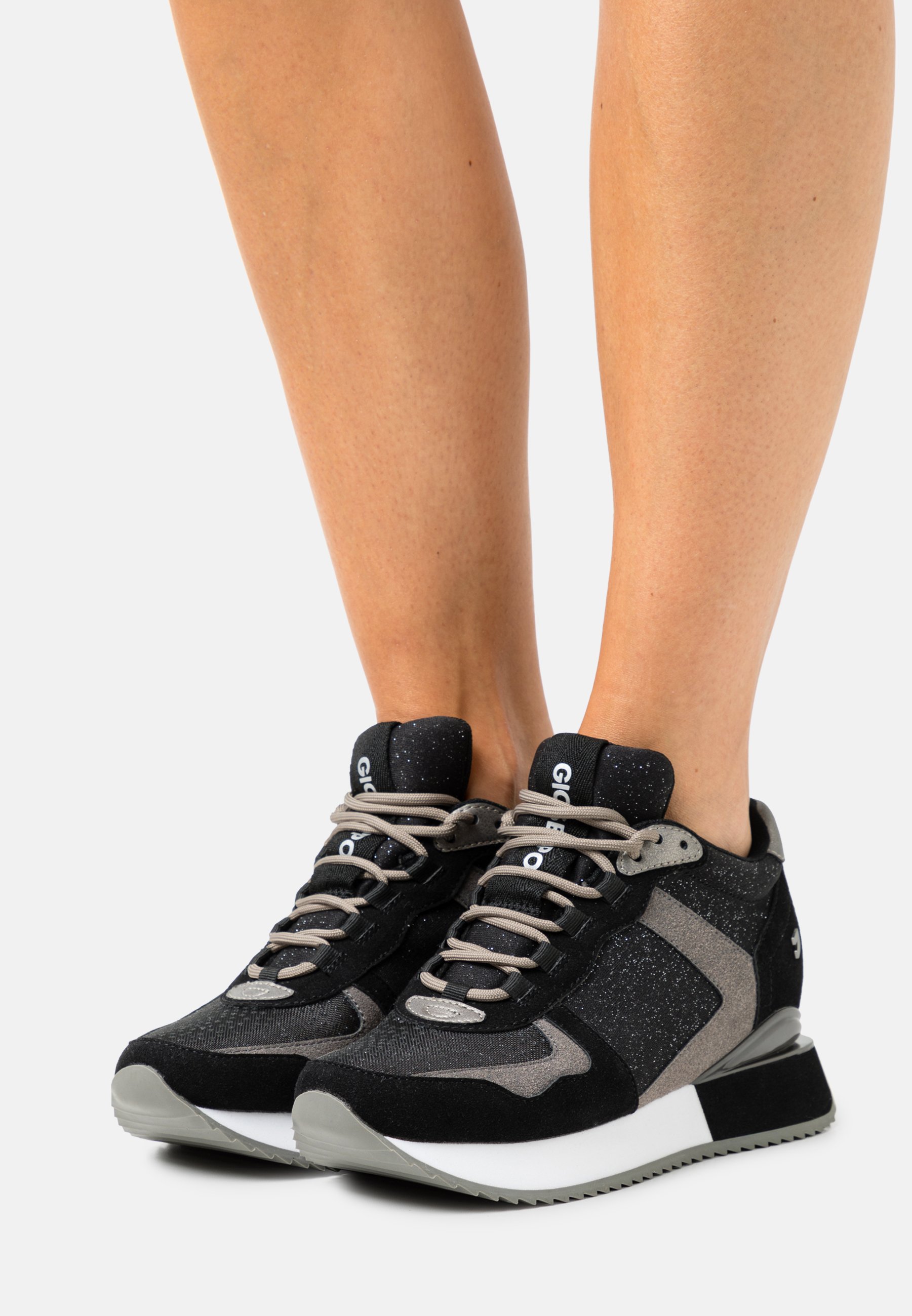 Gioseppo RENDALEN - Sneakers hoog - black/Zwart - Zalando.nl
