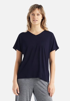 MERINO DAYDEN REVERSIBLE - T-shirt basique - midnight navy