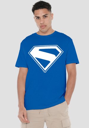 Cotton Soul, SUPERMAN 2025 NEW LOGO WHITE - Print T-shirt - royal blue