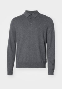 Polo - dark grey melange
