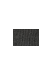 Dark gray knit fabric featuring a textured, ribbed pattern, suitable for apparel or upholstery applications. Soft and flexible material.
