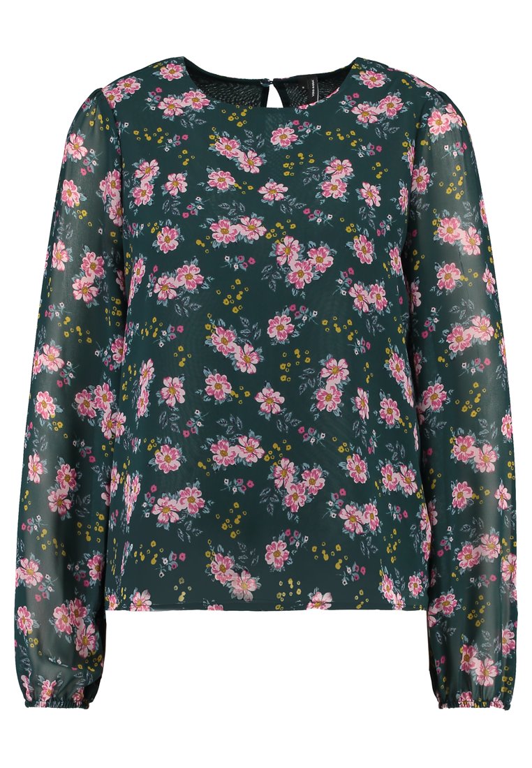 Vero Moda Longsleeve donkergroen Vero Moda Longsleeve donkergroen