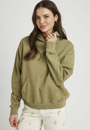 Sweat à capuche - vert kaki