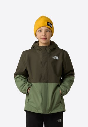 WARM ANTORA RAIN JACKET - Outdoorjakke - taupe/green