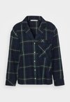 LONG SLEEVE SHIRT - Haut de pyjama - dark green/dark blue