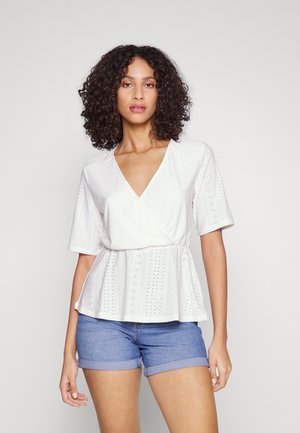 ONLY Tall ONLSANDRA FIXED WRAP  - Μπλούζα - cloud dancer