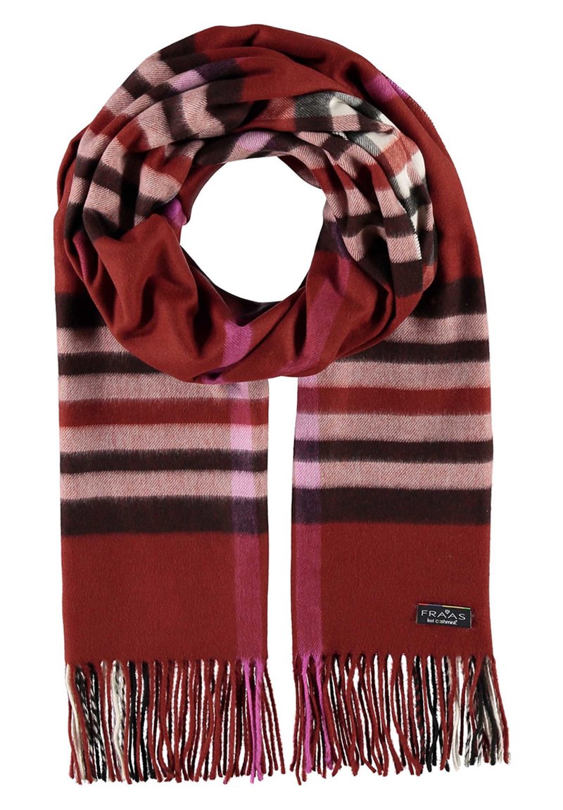 FRAAS PLAID KARO CASHMINK - Schal - rust