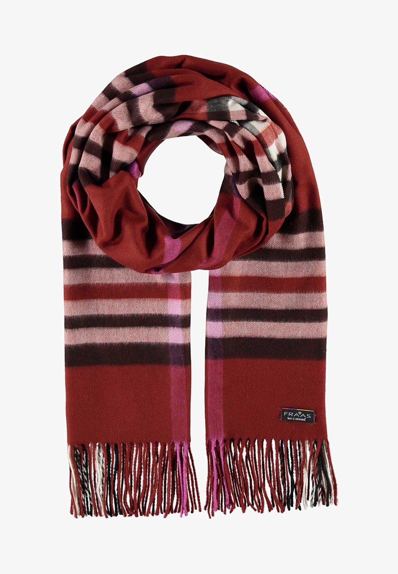 FRAAS PLAID KARO CASHMINK - Schal - rust