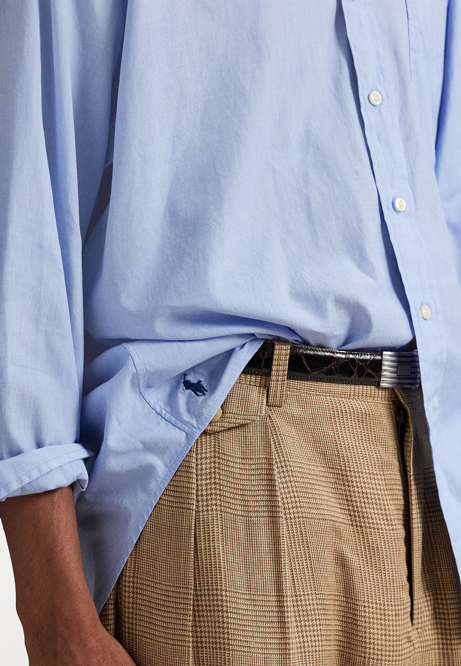 Polo Ralph Lauren THE BIG SHIRT - Shirt - blue/black - Zalando.co.uk