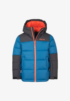 TROLLKIDS, KIDS NARVIK JACKET PRO - Winter jacket - nordic blue/black/flame orange