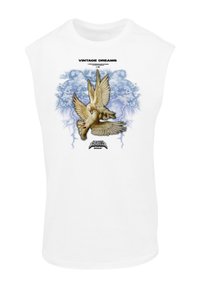 MJ Gonzales VINTAGE DREAMS - SLEEVELESS TEE - Felső - white