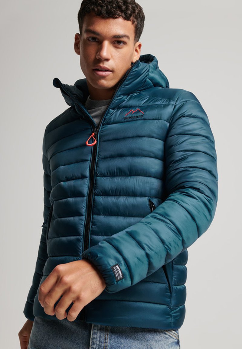 Superdry LIGHTWEIGHT Winter jacket blue bottle/blue Zalando