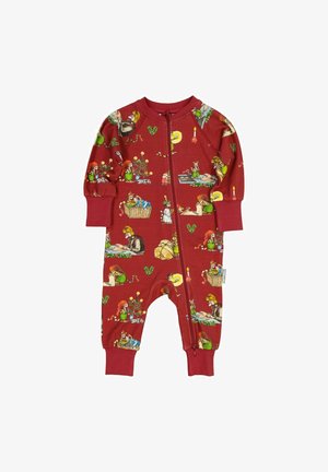 Geggamoja PETTSON AND FINDUS CHRISTMAS TWO-WAY ZIP - Yöpuku - dark red