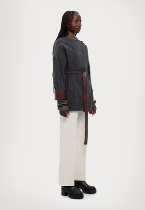 CRETA - Classic coat - grigio melange