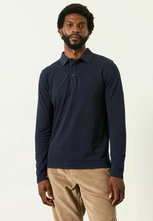 FatFace, TALL FIT - LONG SLEEVE PIQUE POLO SHIRT - Polo shirt - navy