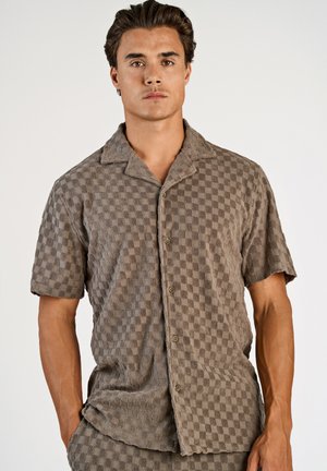 CHECKERED RESORT - Camicia - dk stone
