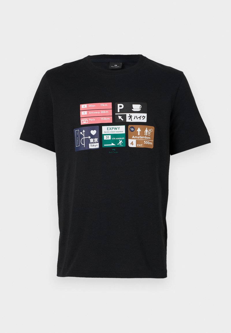 PS Paul Smith T-shirt print zwart