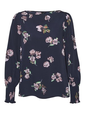 Vero Moda VMLYDIA SMOCK - Blusa - navy blazer/lana