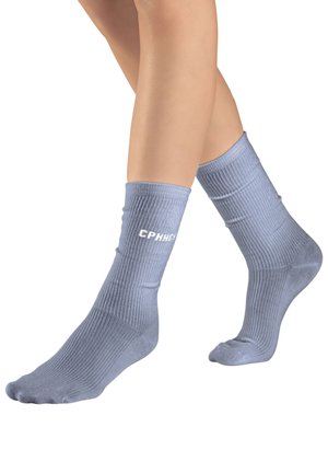 Copenhagen Studios, CS RIB SOCK WITH EMBROIDERY3PC UNISEX - Socks - x anthrazi x rosa x hell blau