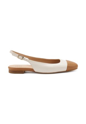 Frau Shoes SQUARE-TOED - Ballerine sling - maplebutter