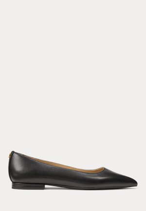 Lauren Ralph Lauren LONDYN LEATHER BALLET FLAT - Ballerines - black