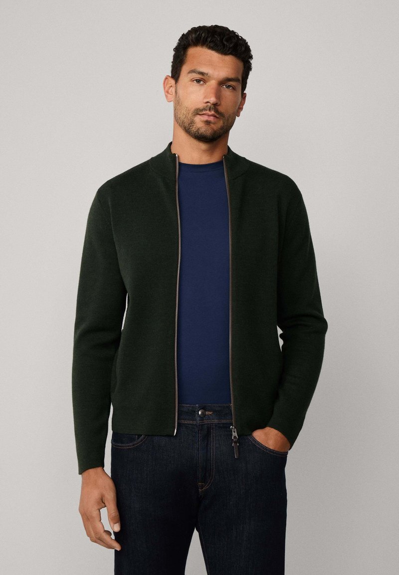 Hackett London Kardigán - hunter green