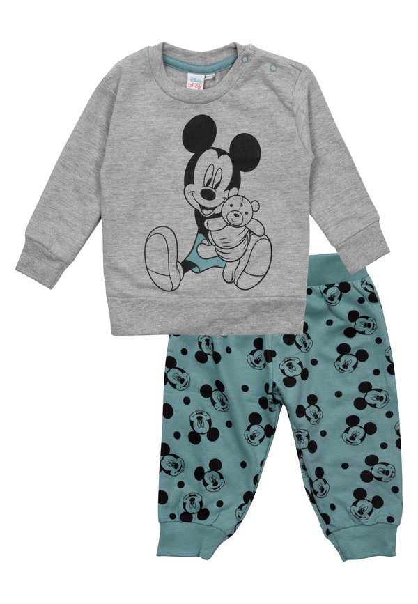 MICKEY MOUSE SET UNISEX  - Sweatshirt - grau türkis