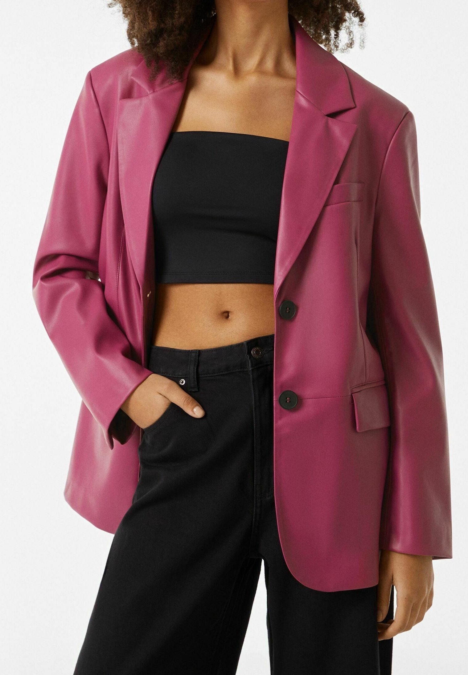 strapless open back dress Classic Duchess Blazer in Rethink Pink main image 0