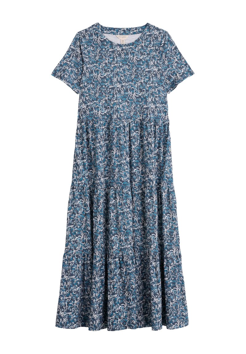 seasalt cornwall line strokes dress Seasalt Cornwall LINE STROKES - Jersey dress - red winter camellia crimson  mix/red