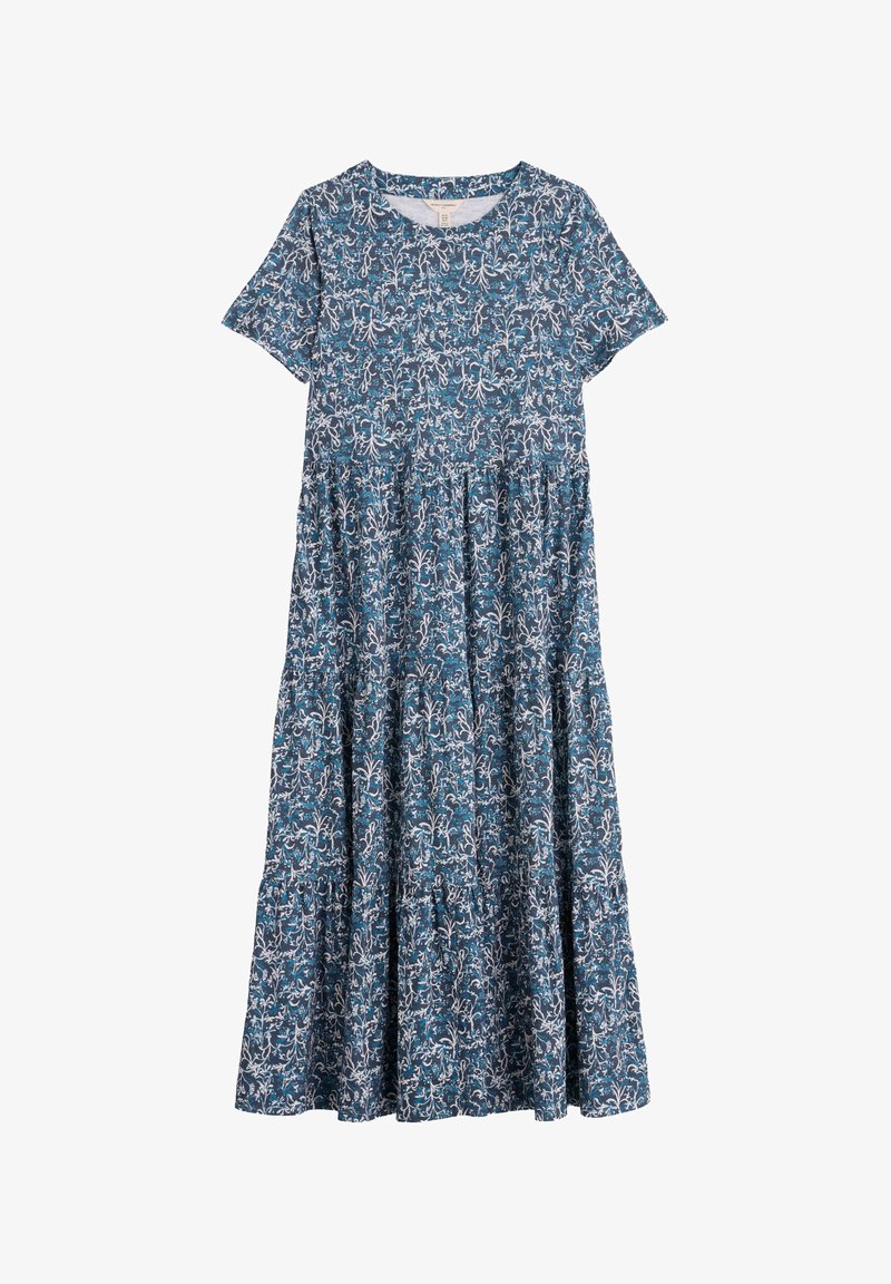 seasalt cornwall line strokes dress Seasalt Cornwall LINE STROKES - Jersey dress - red winter camellia crimson mix/red